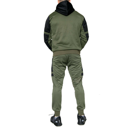 Ashton Poly Tracksuit Olive/Black
