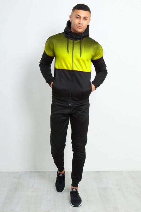 Swag Poly Tracksuit Black/Yellow