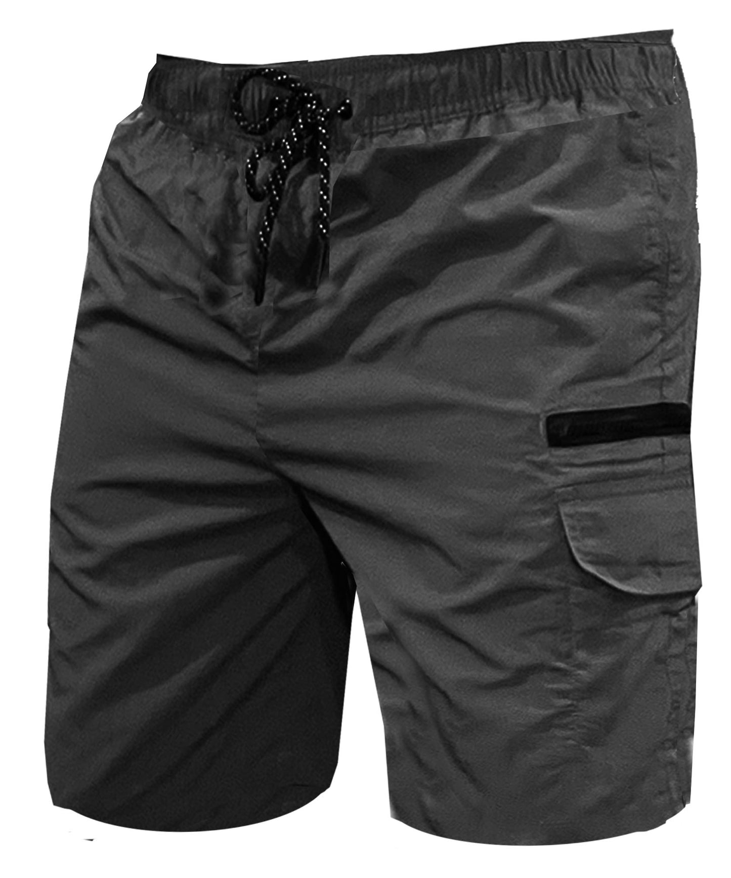 Mens Summer CARGO ZIP POCKET Swimming Board Swim Shorts
