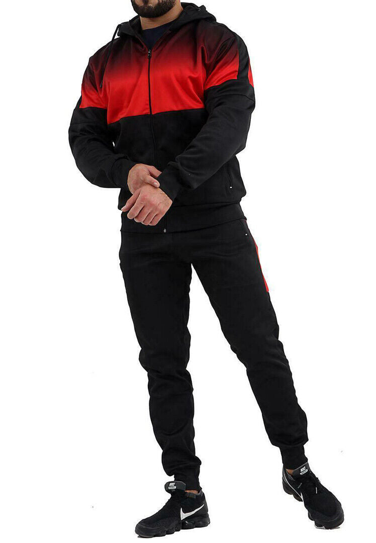 Swag Poly Tracksuit Black/Red