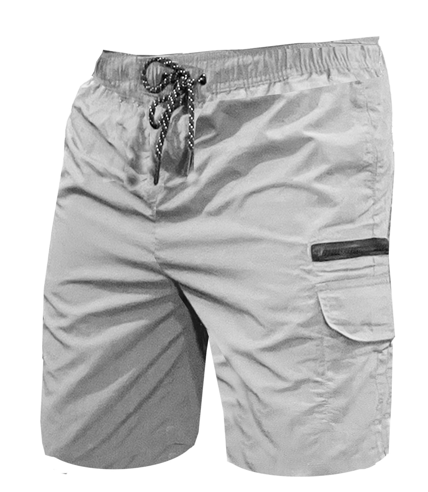 Mens Summer CARGO ZIP POCKET Swimming Board Swim Shorts