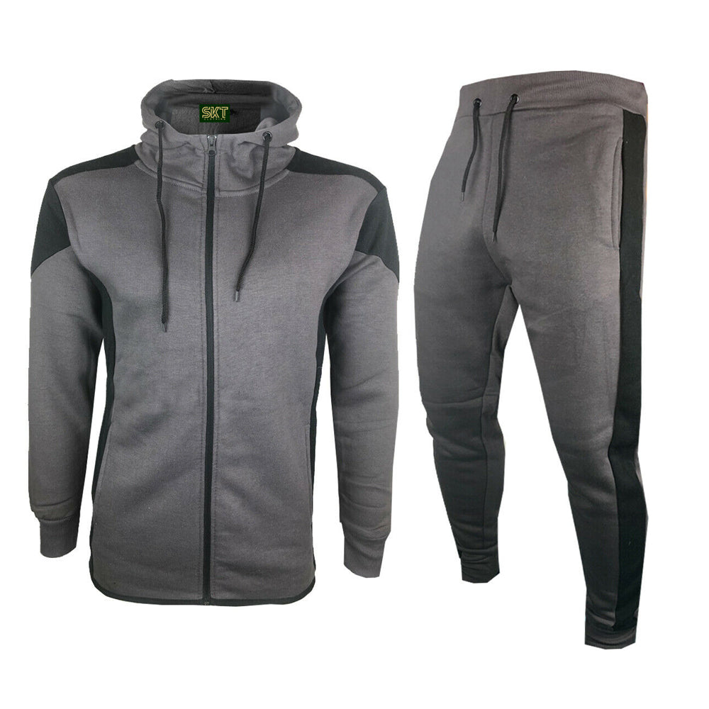 Kids Blaze Fleece Tracksuit Steel/Black