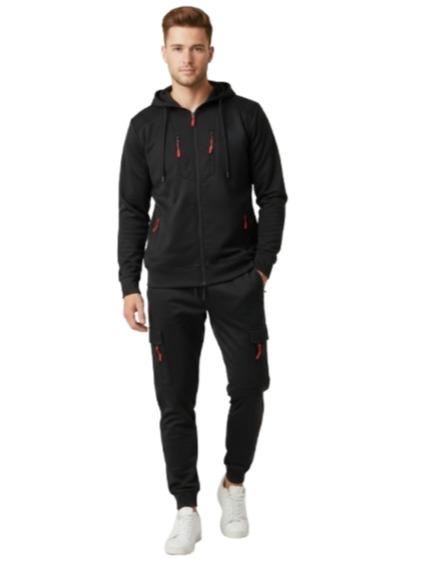 Mens Slim Fit Hoodie Tracksuit