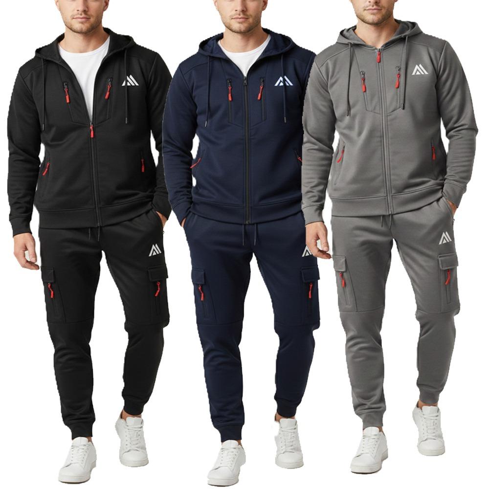 Mens Slim Fit Hoodie Tracksuit