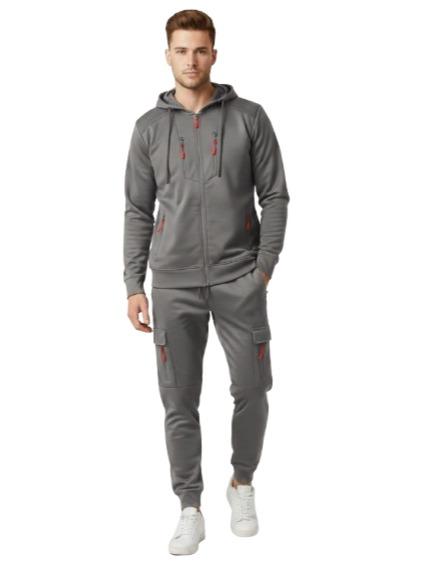 Mens Slim Fit Hoodie Tracksuit