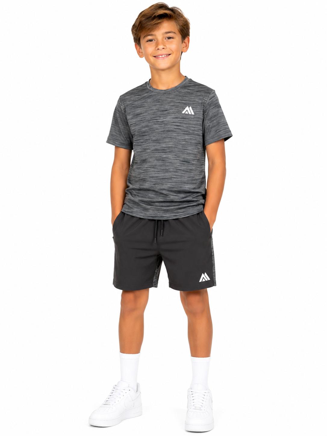 Short Set Boys Quick Dry Gym Fitness