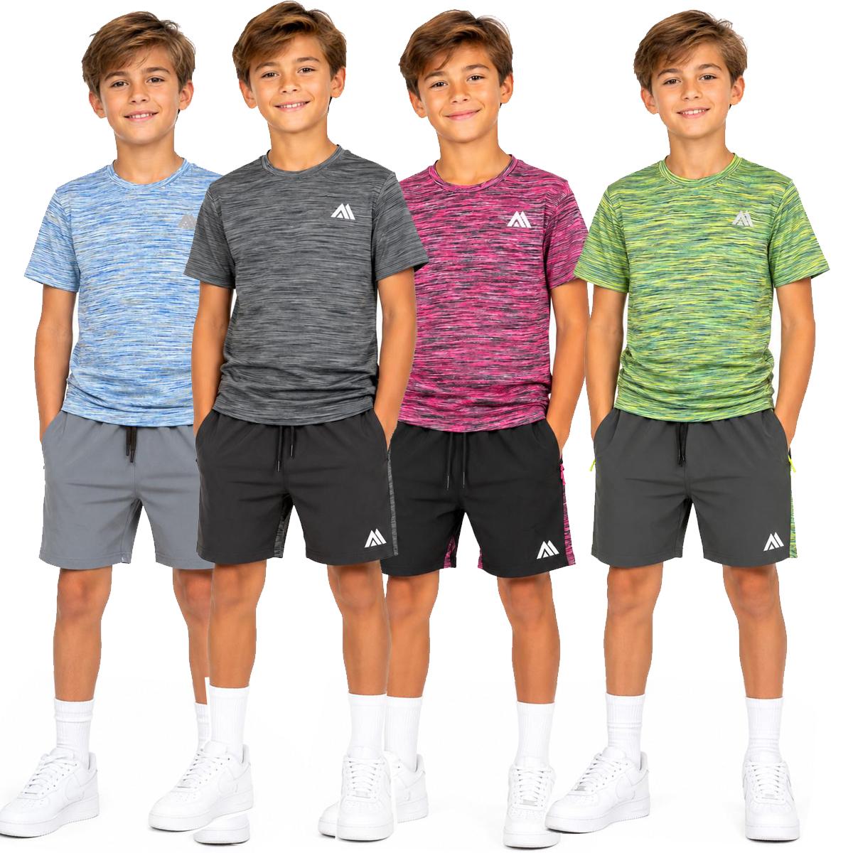 Short Set Boys Quick Dry Gym Fitness