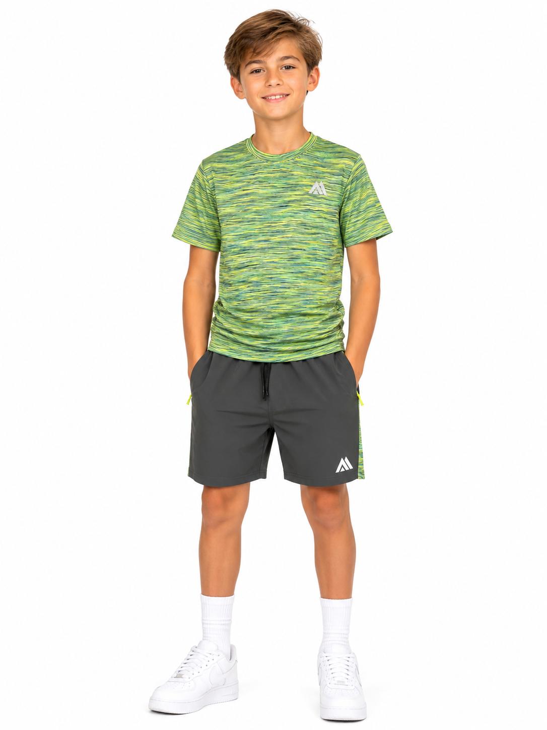 Short Set Boys Quick Dry Gym Fitness
