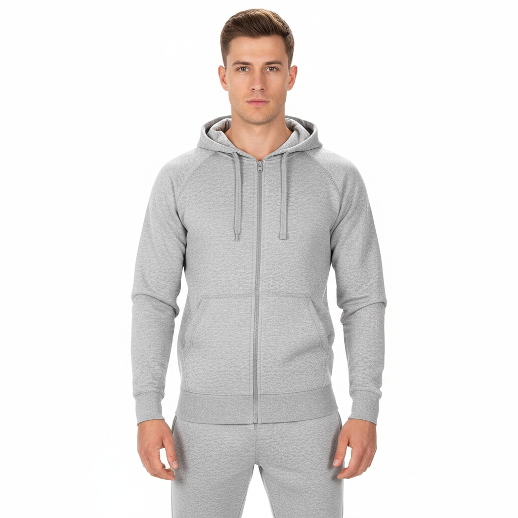 Mens Zipper Tracksuit Set