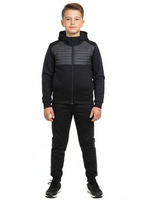 Boys slim fit tracksuit Jogging Bottom top & hoodie Hoody Junior, Kids