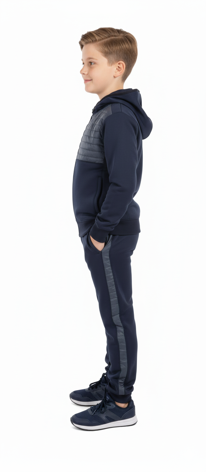 Boys slim fit tracksuit Jogging Bottom top & hoodie Hoody Junior, Kids