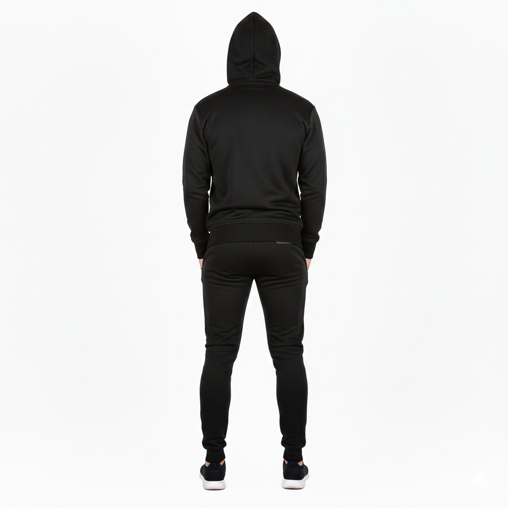 Golden Zip Mens Fleece Tracksuits Set
