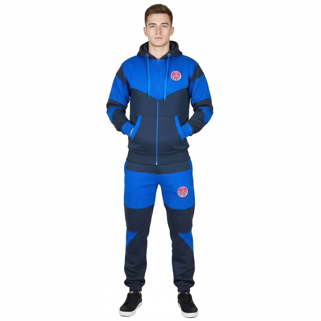 Mens Full Tracksuit Fleece Hooded Jogging Bottms Joggers - S M L XL 2XL PRINTED