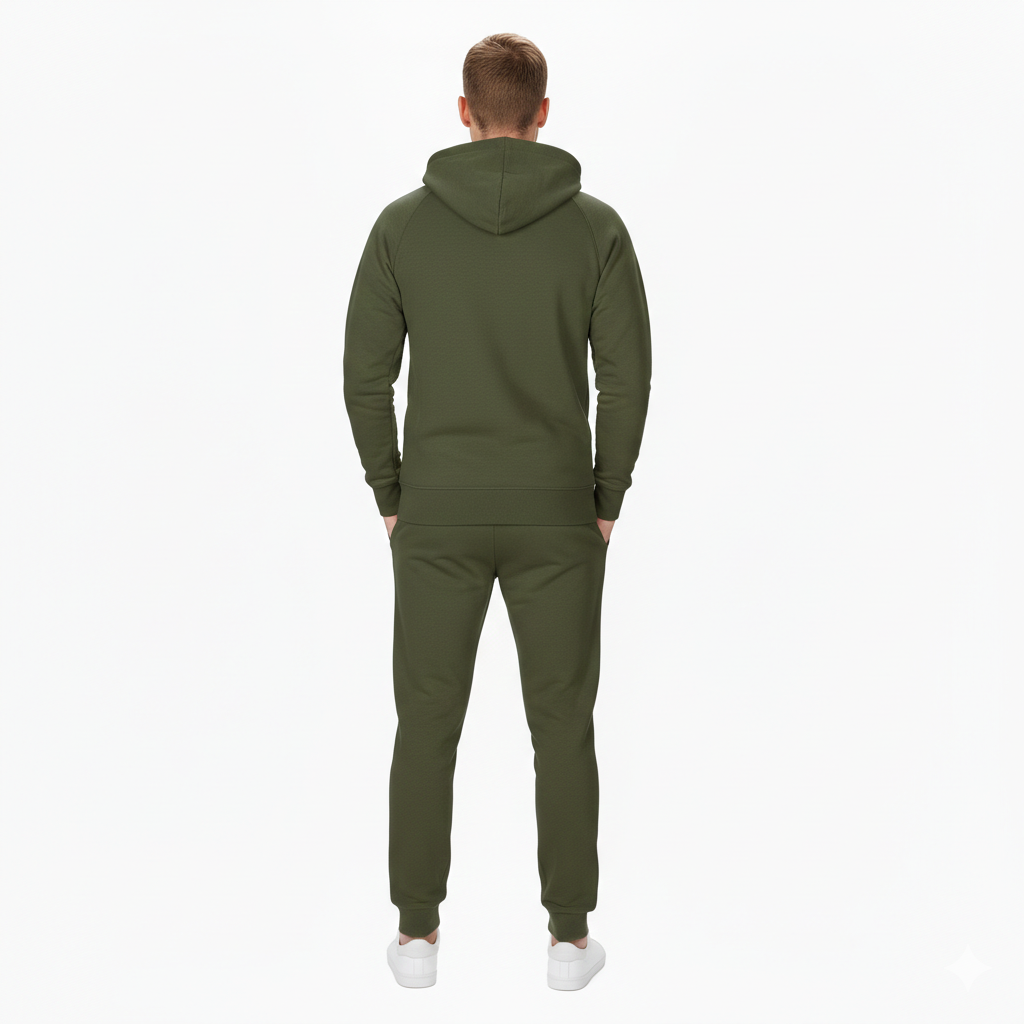 Mens Zipper Tracksuit Set