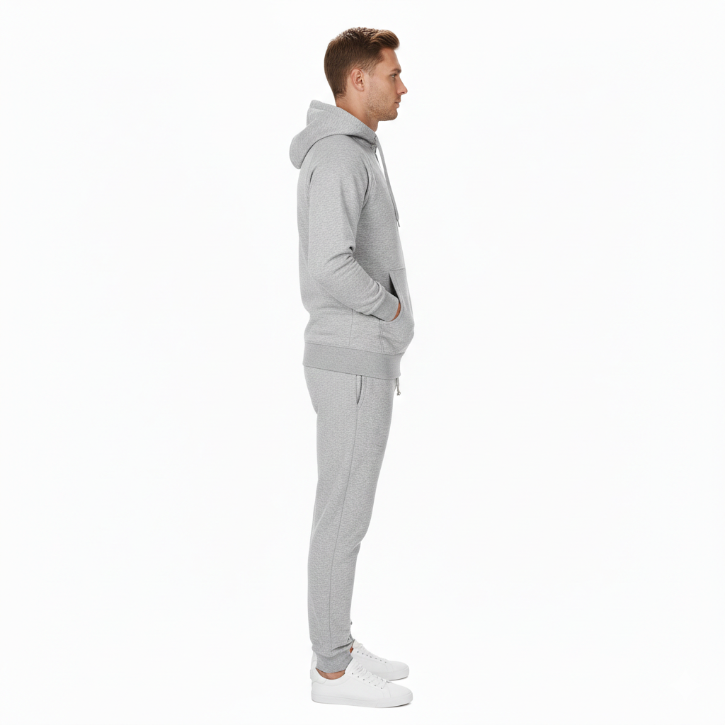 Mens Zipper Tracksuit Set