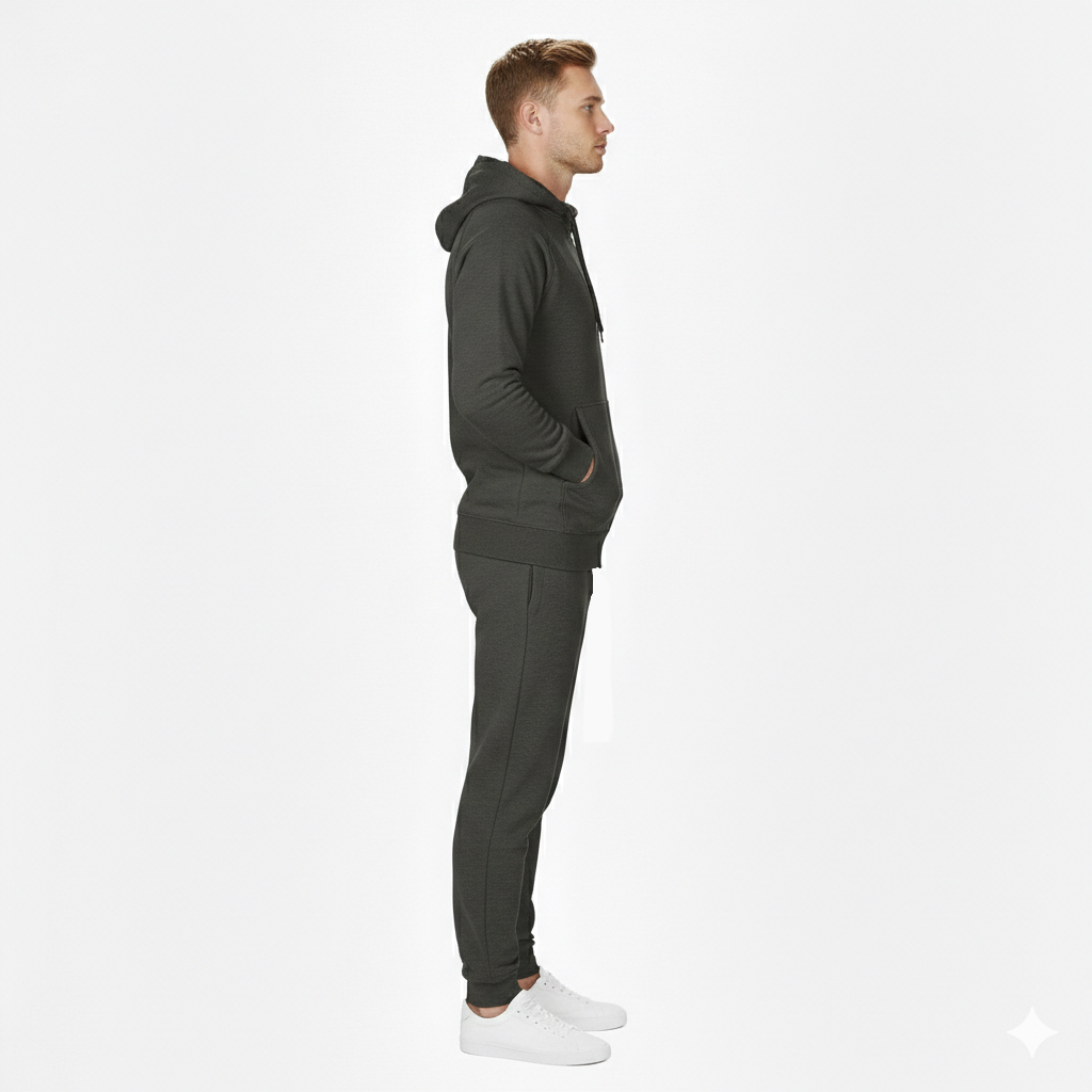 Mens Zipper Tracksuit Set