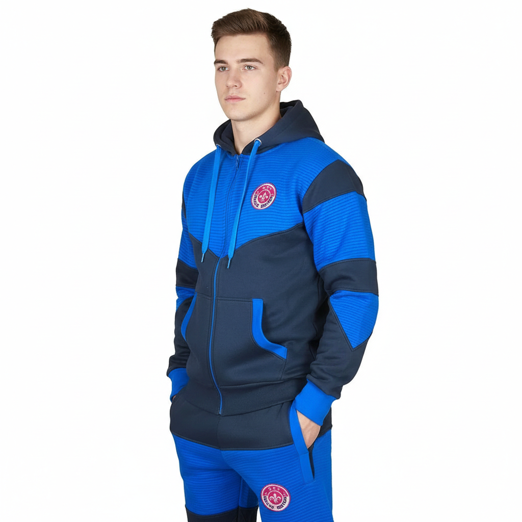 Mens Full Tracksuit Fleece Hooded Jogging Bottms Joggers - S M L XL 2XL PRINTED