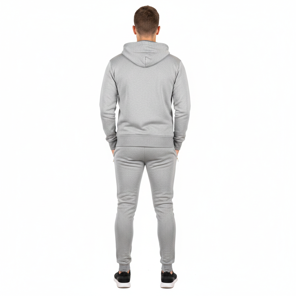Golden Zip Mens Fleece Tracksuits Set