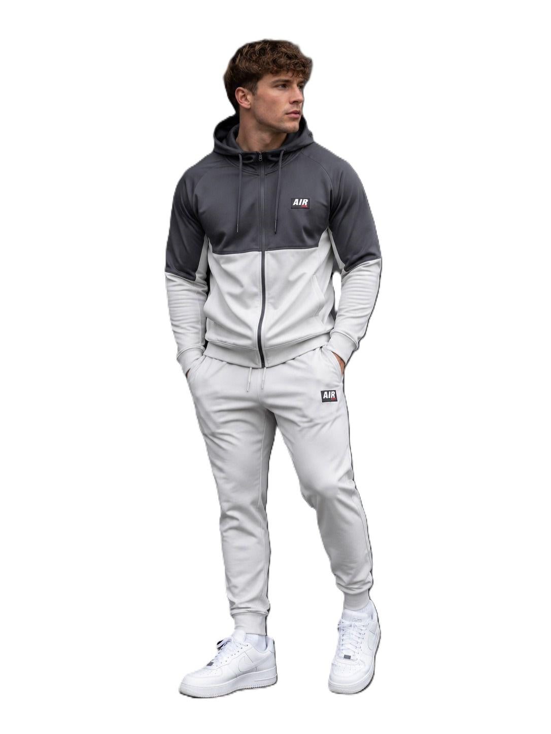 Mens Slim Fit Hoodie Tracksuit