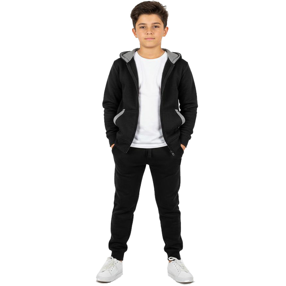Kids Contrast Fleece Tracksuit