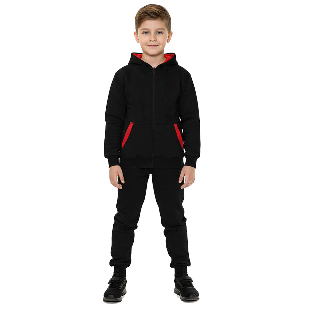 Kids Contrast Fleece Tracksuit