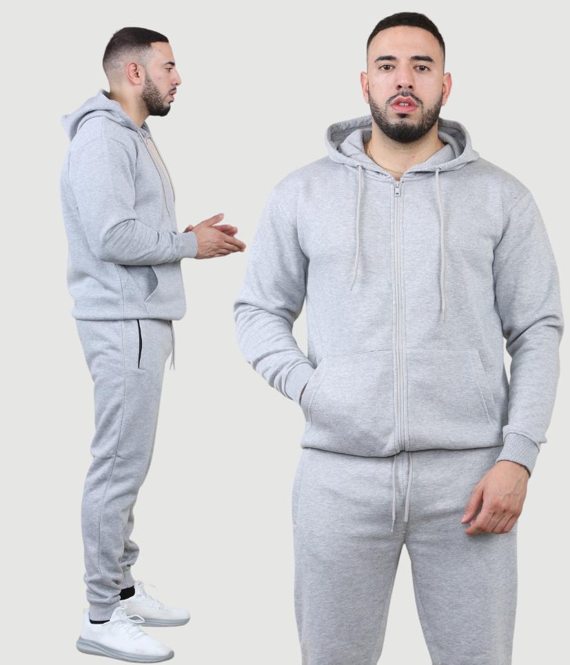 Mens Zipper Tracksuit Set