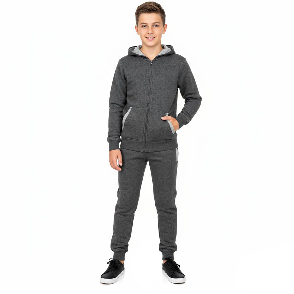 Kids Contrast Fleece Tracksuit