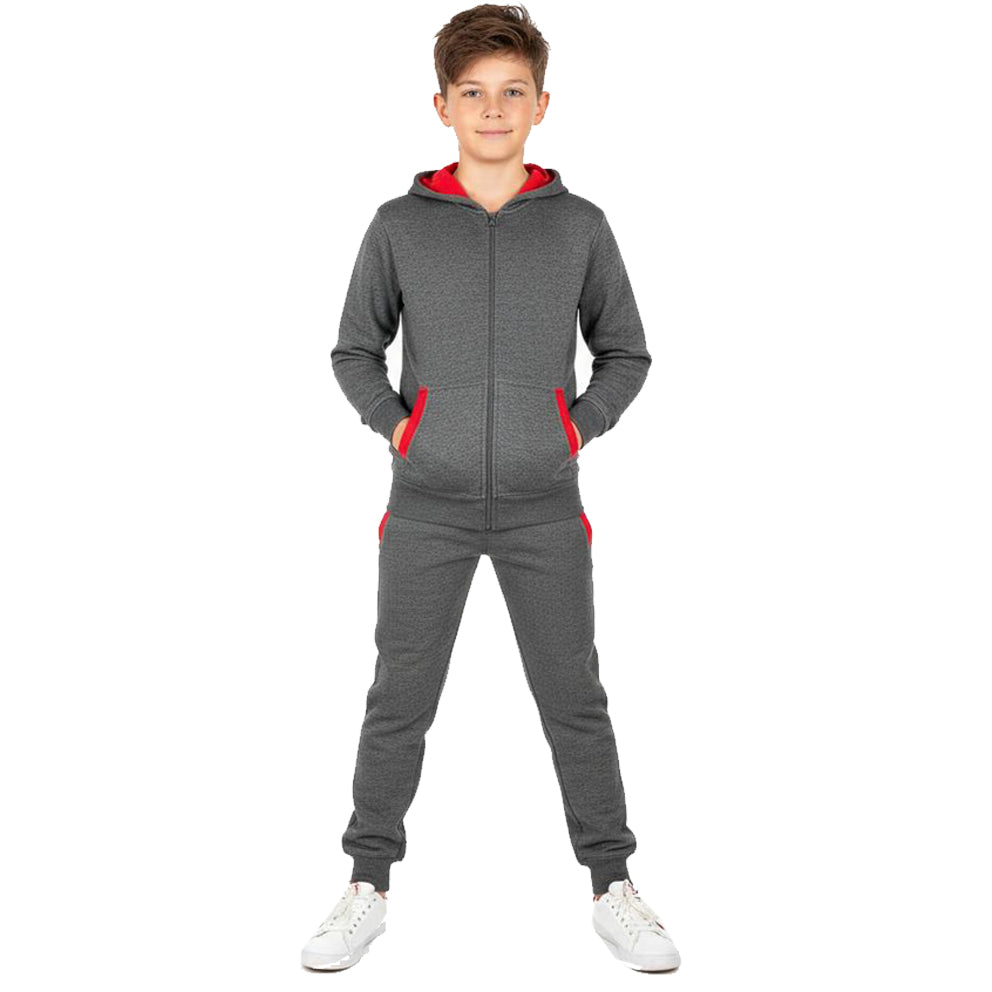 Kids Contrast Fleece Tracksuit
