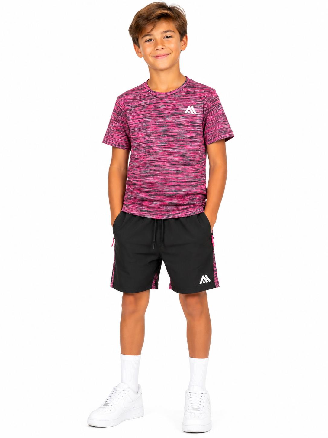 Short Set Boys Quick Dry Gym Fitness