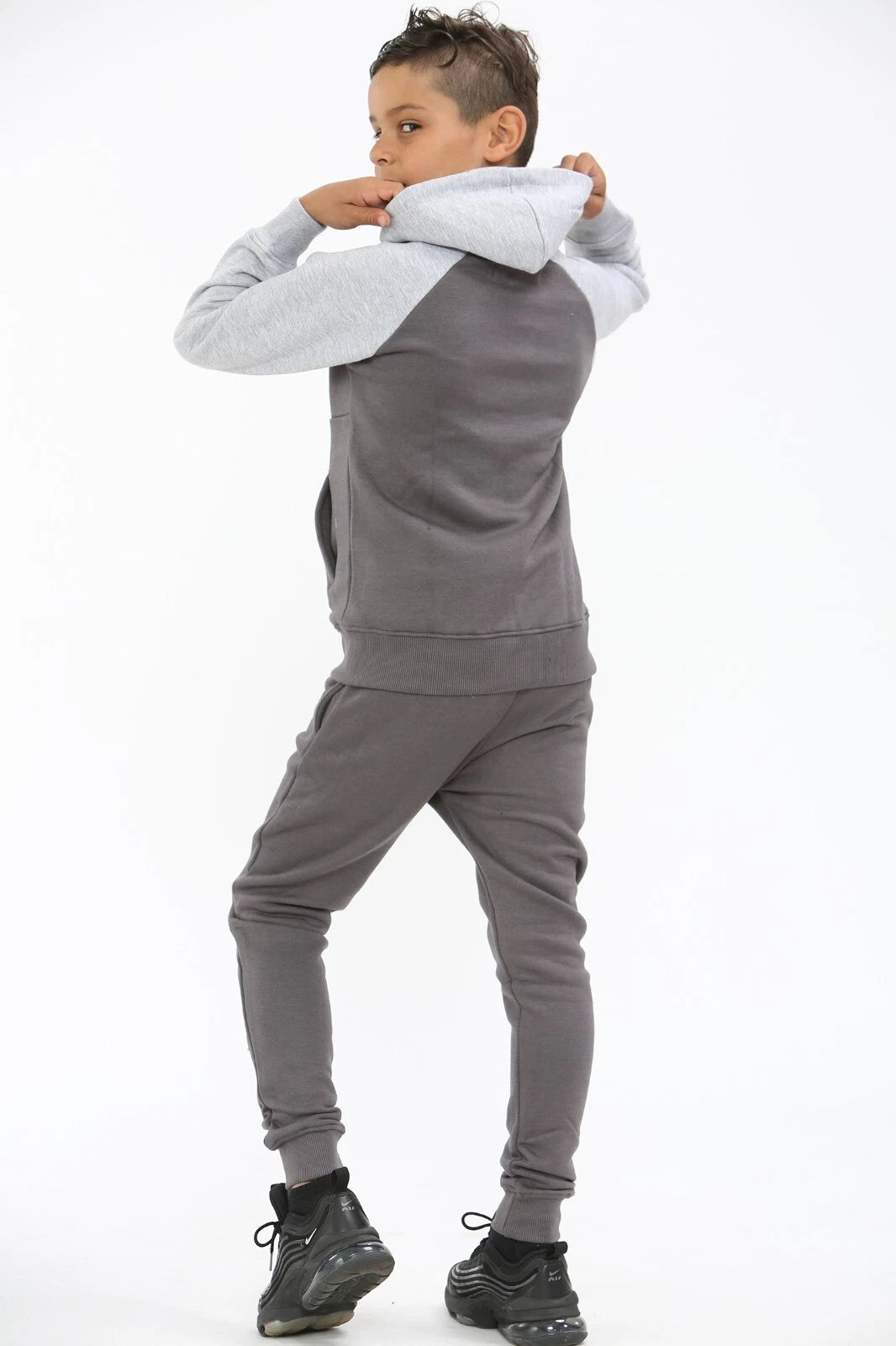 Two Tone Junior Fleece Tracksuit Set