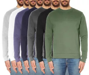 Mens Plain Sweatshirt Jersey