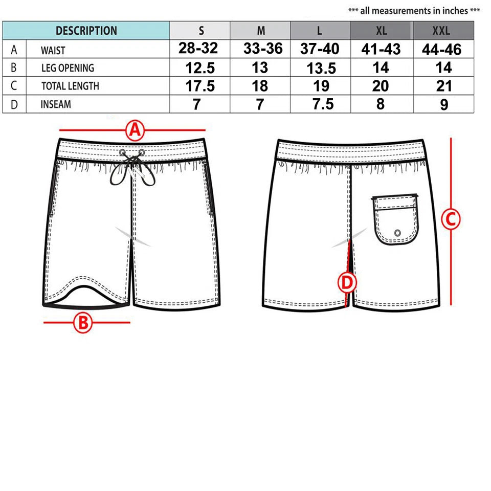 Mens Swimming Board Shorts Swim Shorts
