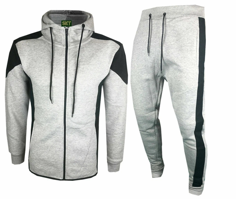 Kids Blaze Fleece Tracksuit Steel/Black