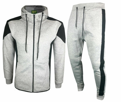 Kids Blaze Fleece Tracksuit Steel/Black
