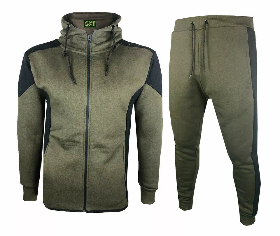 Kids Blaze Fleece Tracksuit Steel/Black