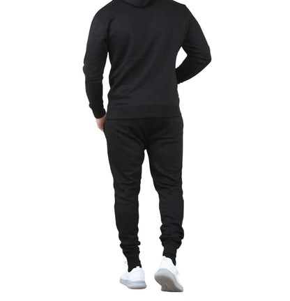 Mens Tracksuit Set Fleece Hoodie Top Bottoms Jogging Joggers Gym Pullover