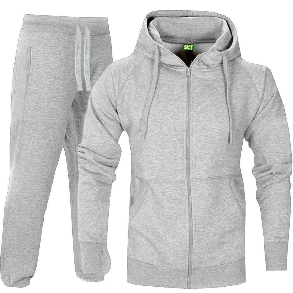 Mens Zipper Tracksuit Set