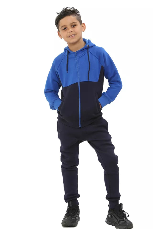 Two Tone Junior Fleece Tracksuit Set