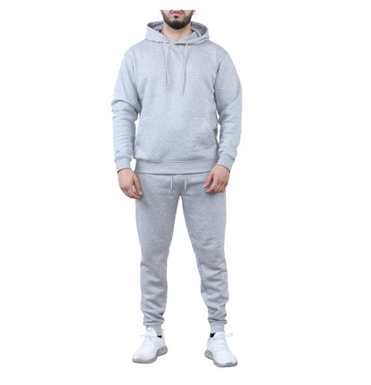 Mens Tracksuit Set Fleece Hoodie Top Bottoms Jogging Joggers Gym Pullover