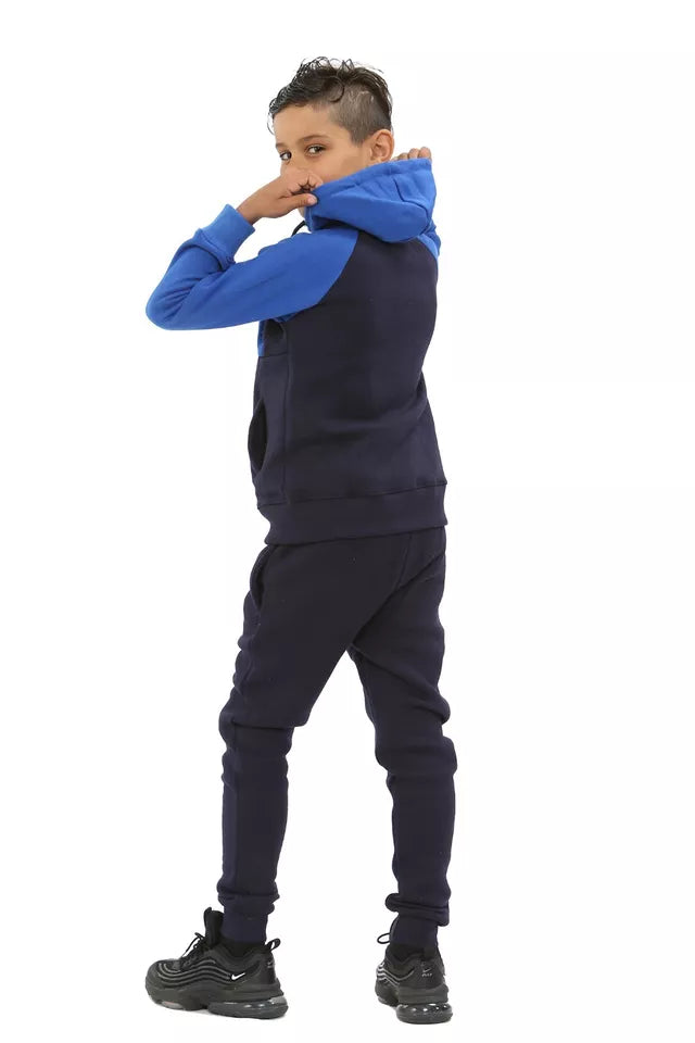 Two Tone Junior Fleece Tracksuit Set