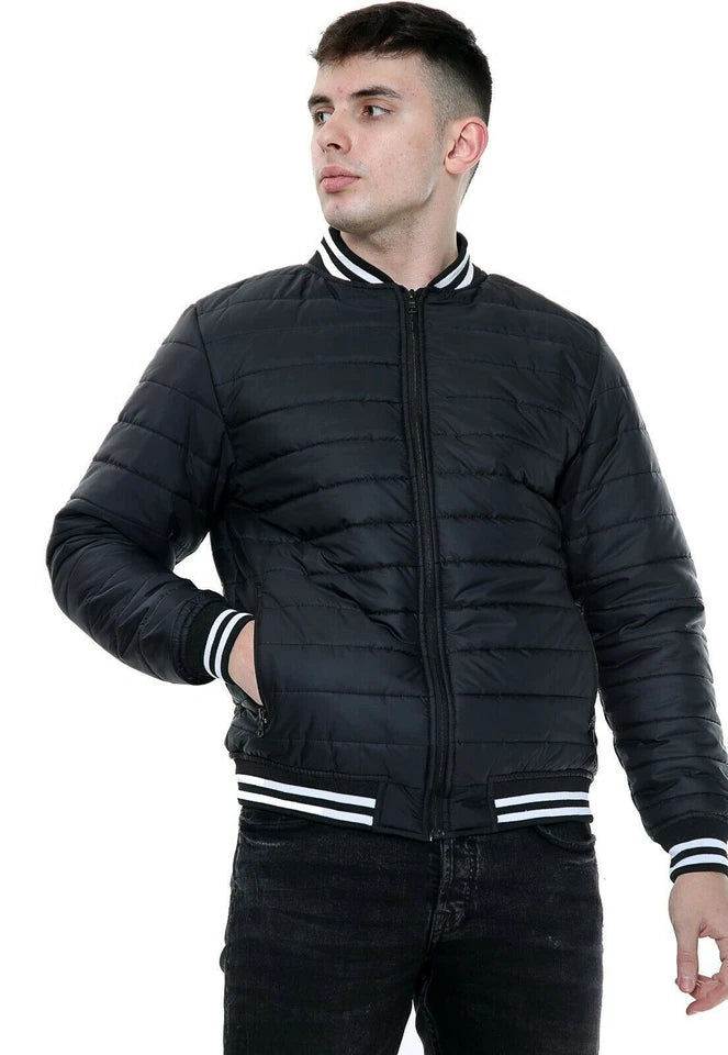 Mens N/Y Jackets Zip Up Quilted