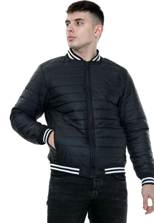 Mens N/Y Jackets Zip Up Quilted