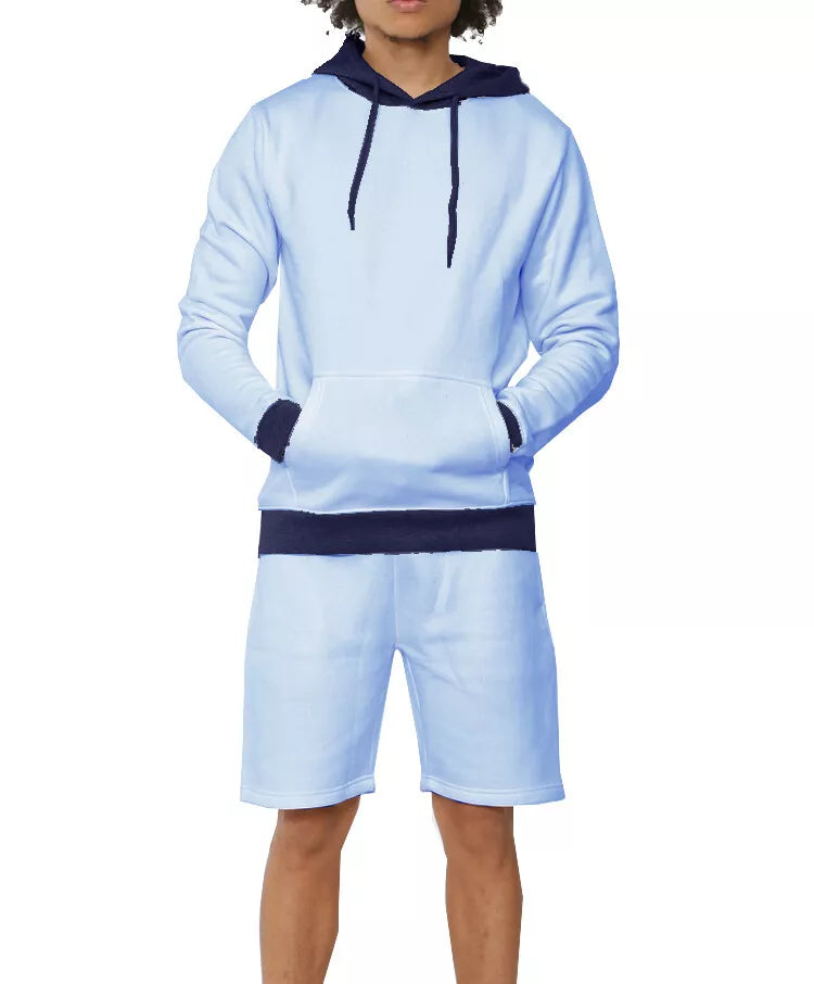 Mens Hooded Short Set