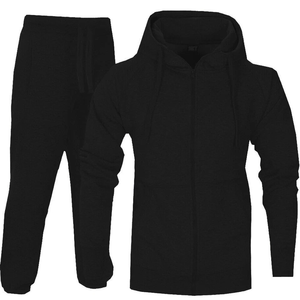 Mens Zipper Tracksuit Set
