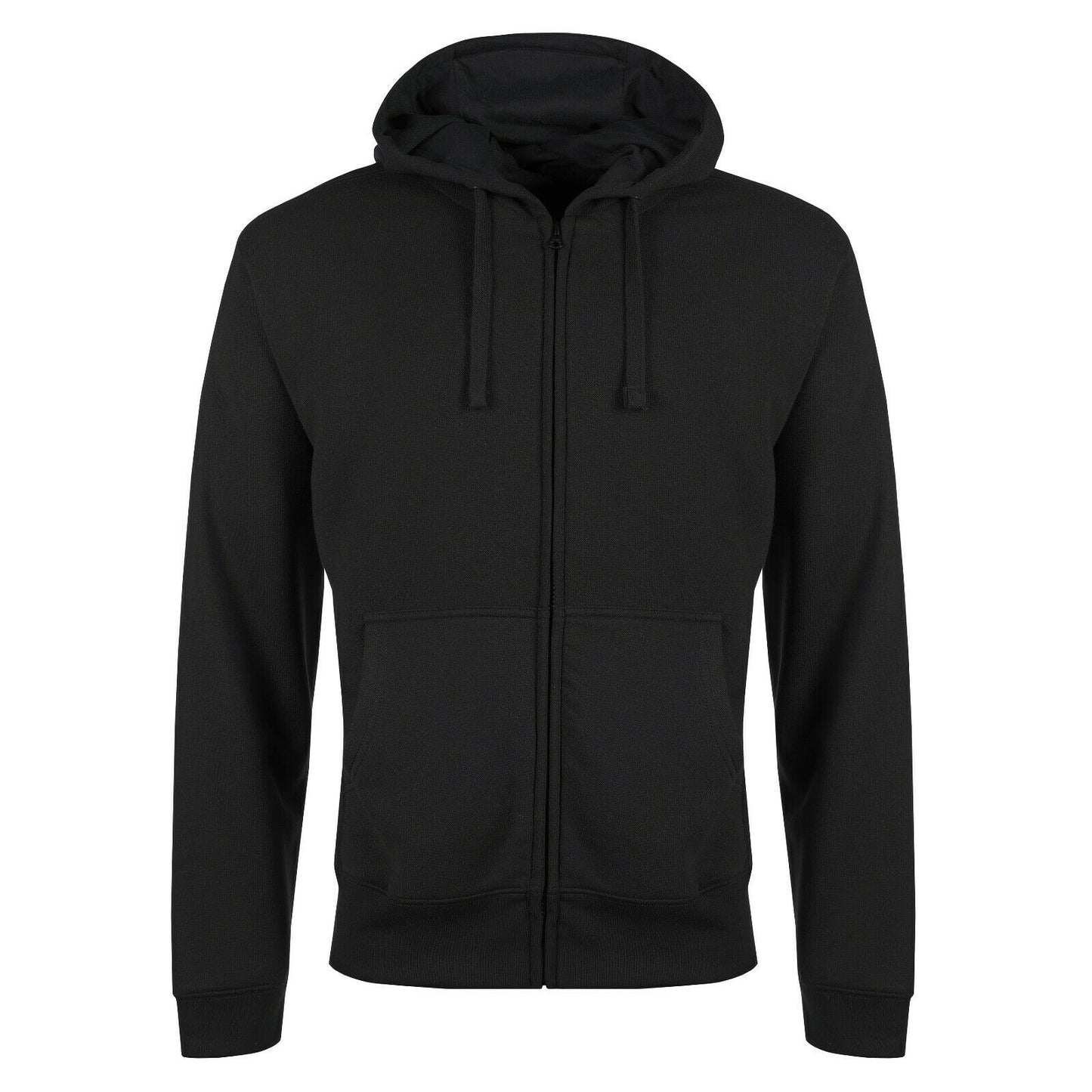 Plain Zipper Hoody Jumper Black,Charcoal,Grey,Navy. S-2XL