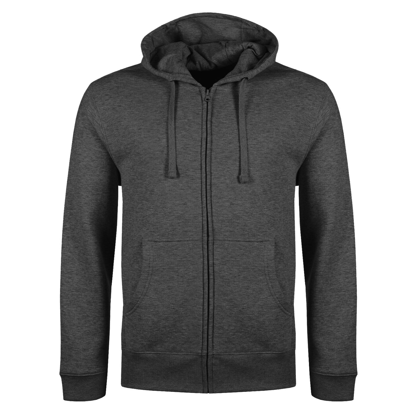 Plain Zipper Hoody Jumper Black,Charcoal,Grey,Navy. S-2XL