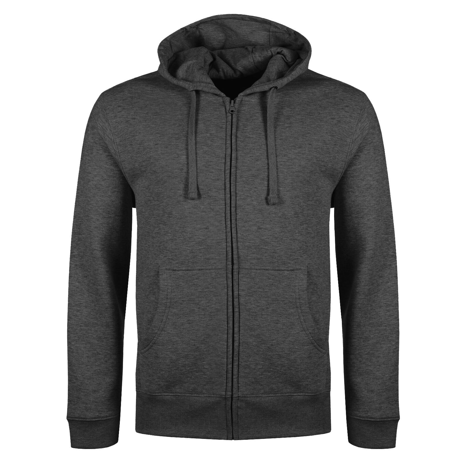 Plain Zipper Hoody Jumper