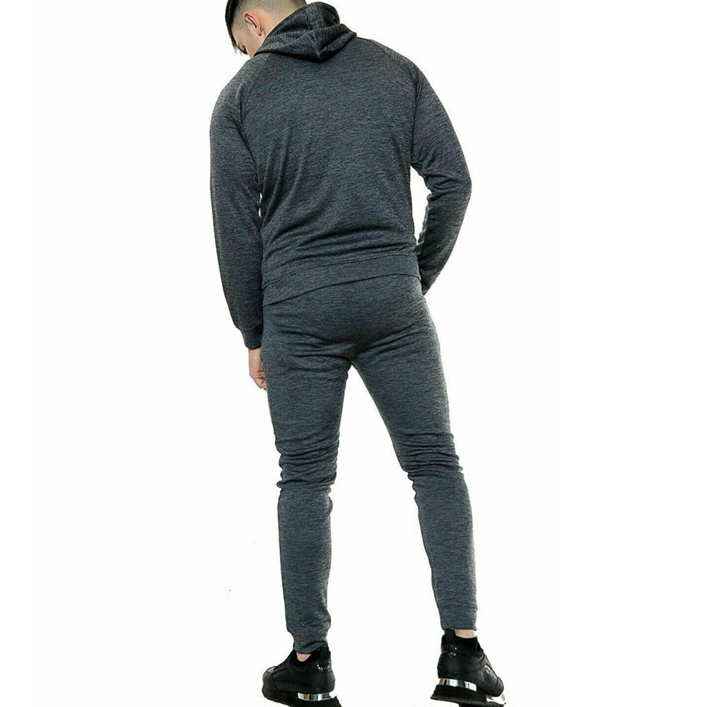 Icon Poly Tracksuit Charcoal