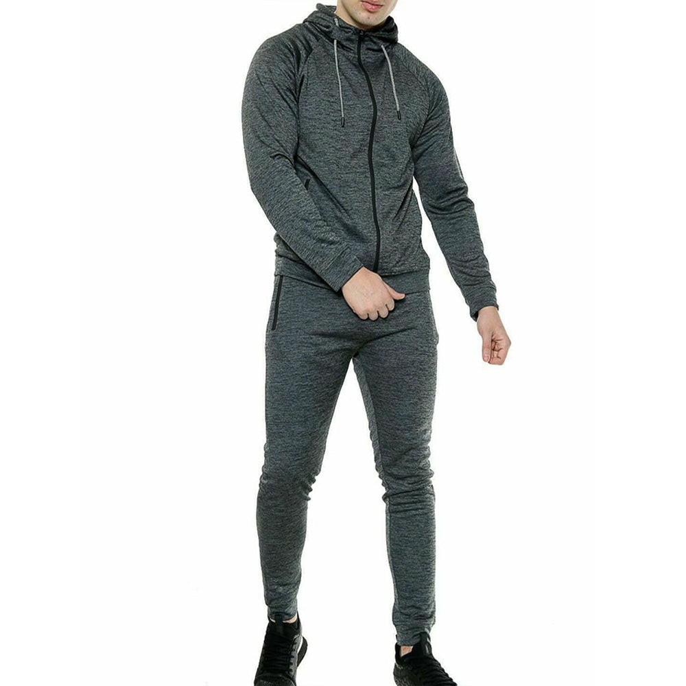 Icon Poly Tracksuit Charcoal