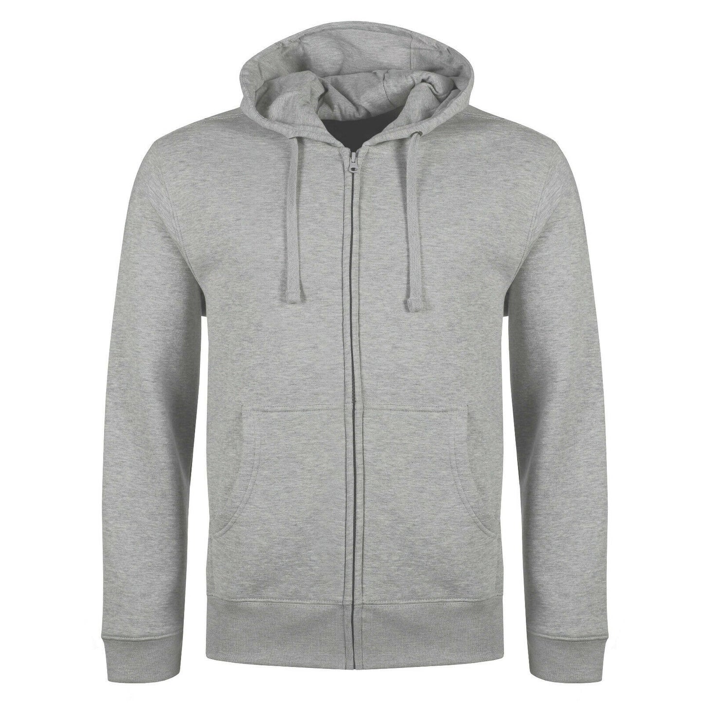 Plain Zipper Hoody Jumper Black,Charcoal,Grey,Navy. S-2XL